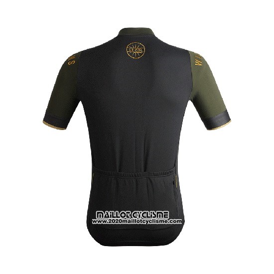 2019 Maillot Ciclismo Lecol Fonce Vert Manches Courtes et Cuissard